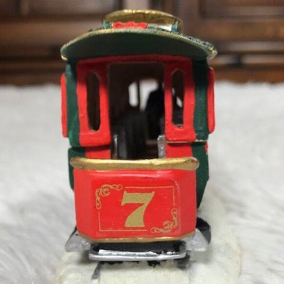 Vintage Coca-Cola Trolley Car Town Square Collection Accessory - Picture 5 of 8
